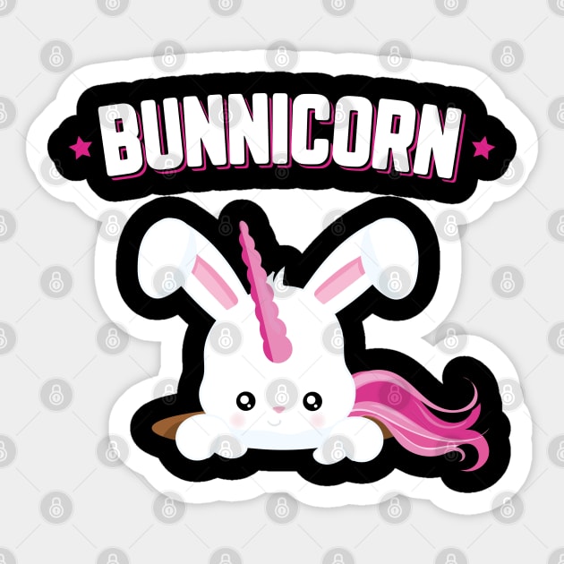 Bunnicorn Cute Bunny Unicorn Funny Easter Sticker by trendingoriginals